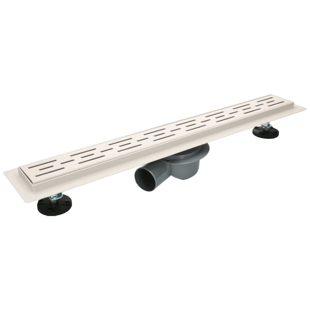RVS Gaatjesrooster MARMORIS 60 cm Wit