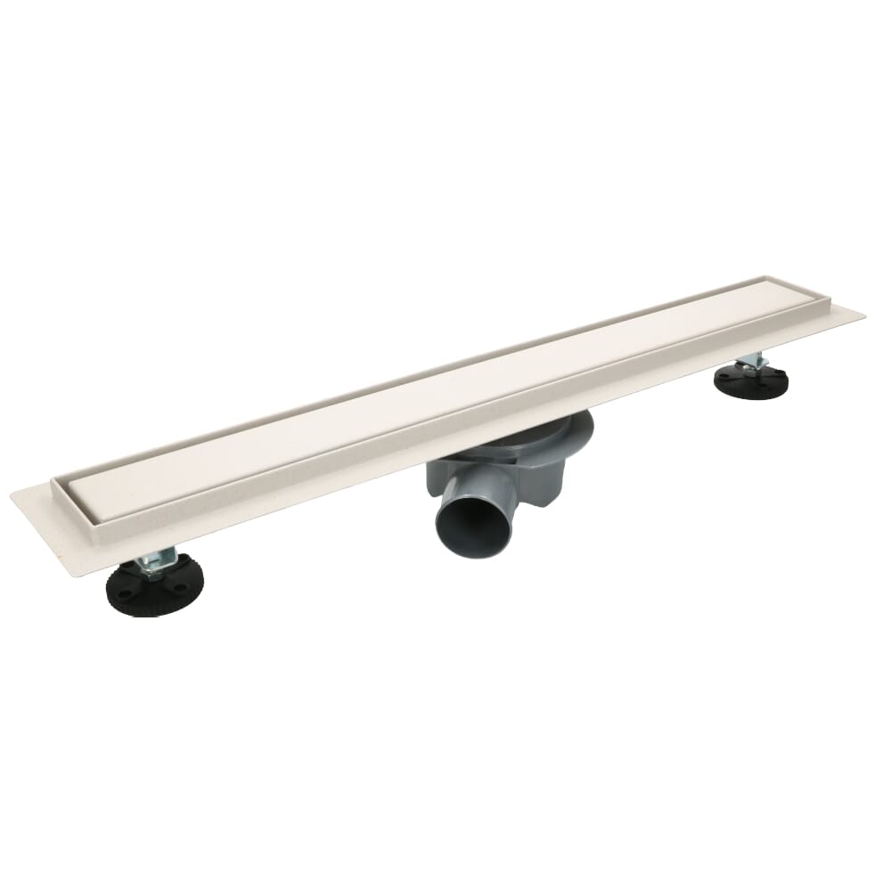 RVS Glad rooster MARMORIS 60 cm Wit
