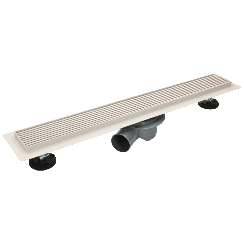 RVS Streepjesrooster MARMORIS 30 cm Wit