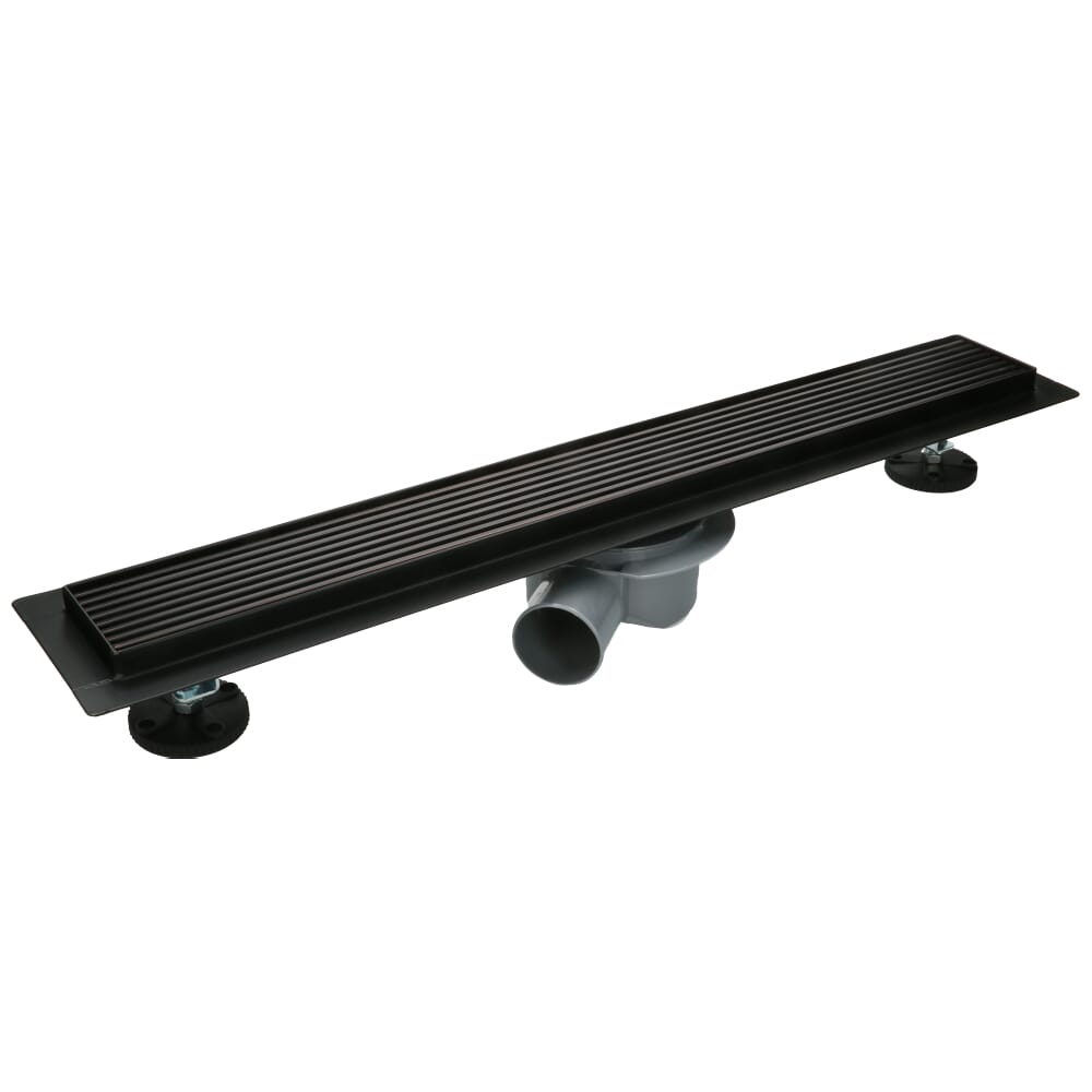 RVS Streepjesrooster SPHERA 30 cm Zwart