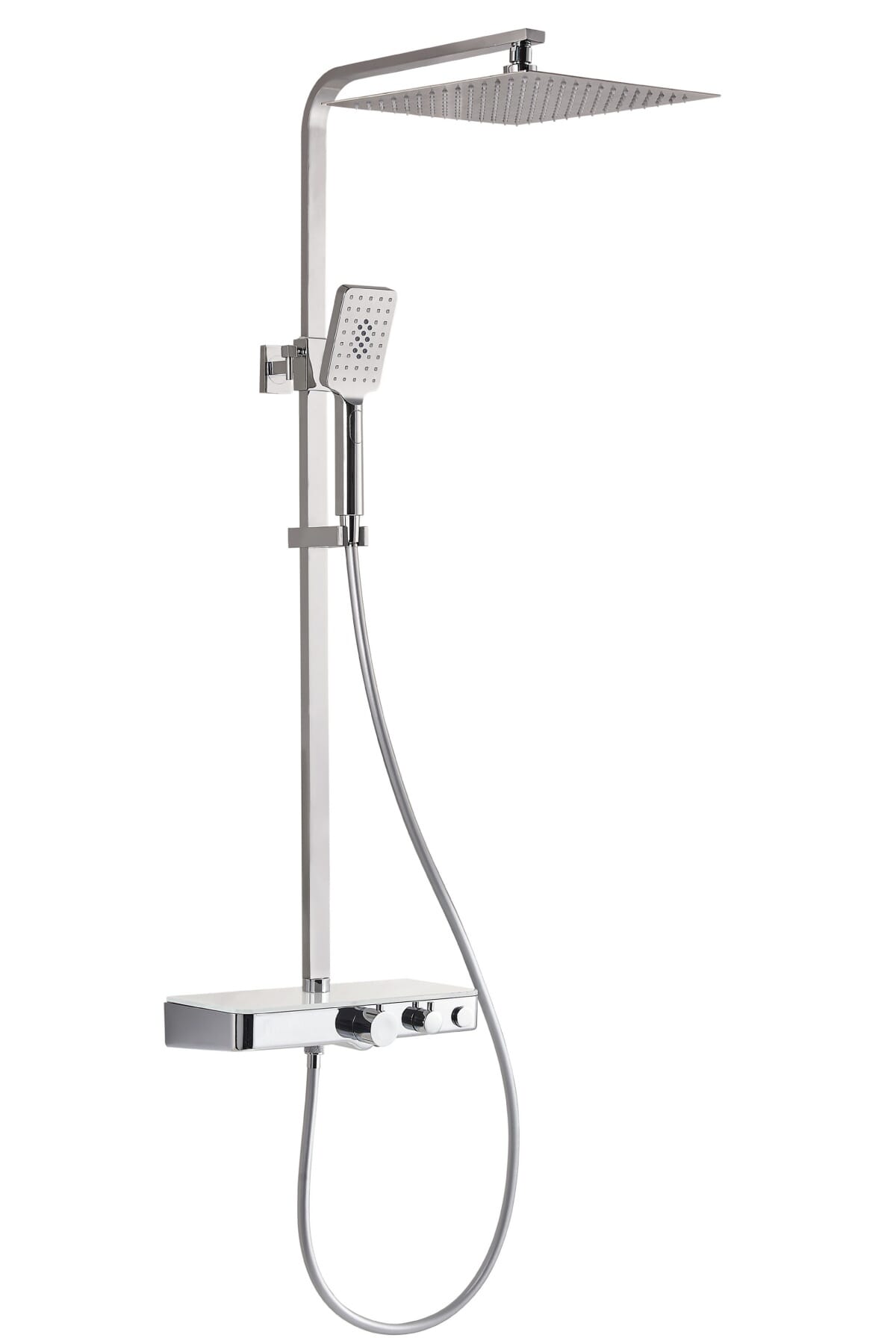 Douchesysteem met Douchemixer OCEANUM Chroom Wit