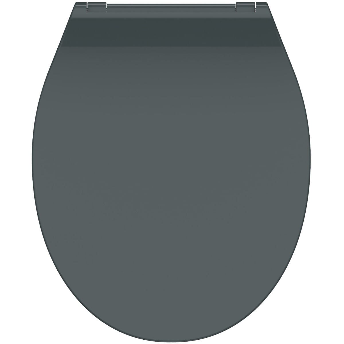 Toiletzitting UNI Duroplast Slim Antraciet