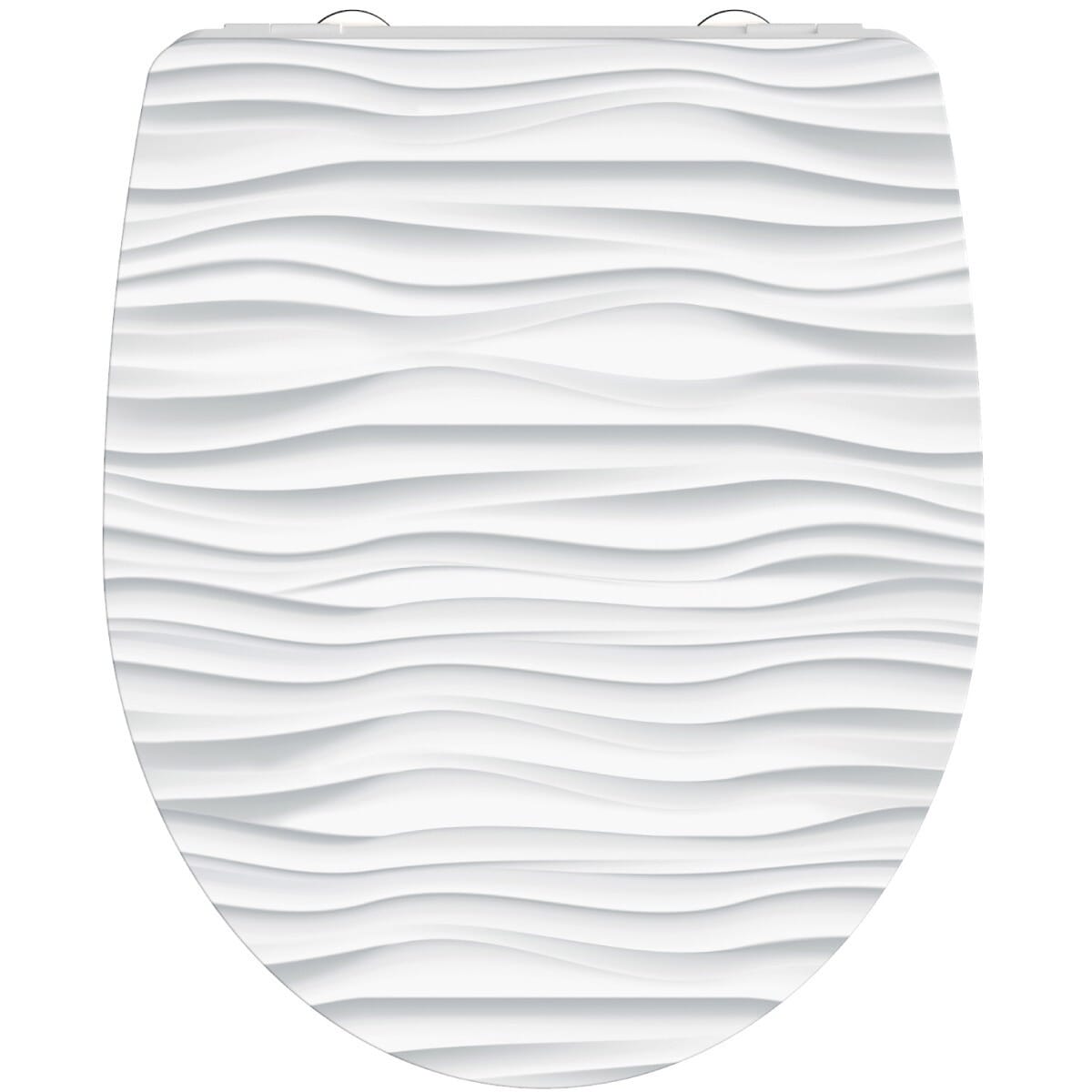 Toiletzitting WHITE WAVE Duroplast High Gloss