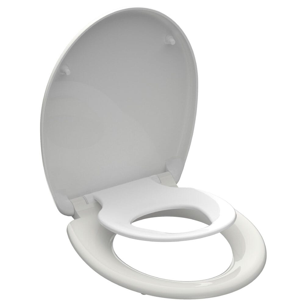 Toiletzitting FAMILY WHITE Duroplast (+ Kinderzitting) 