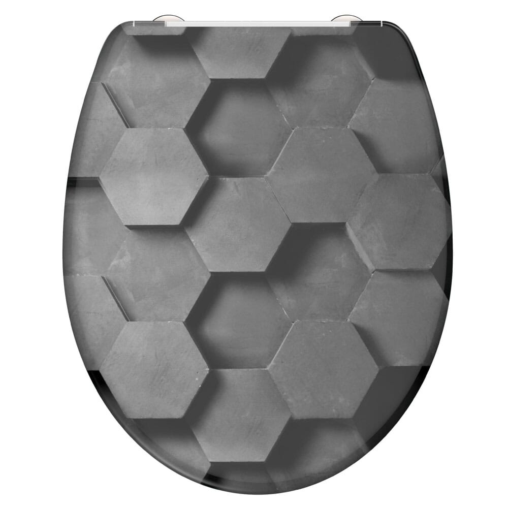 Toiletzitting HEXAGONS Duroplast