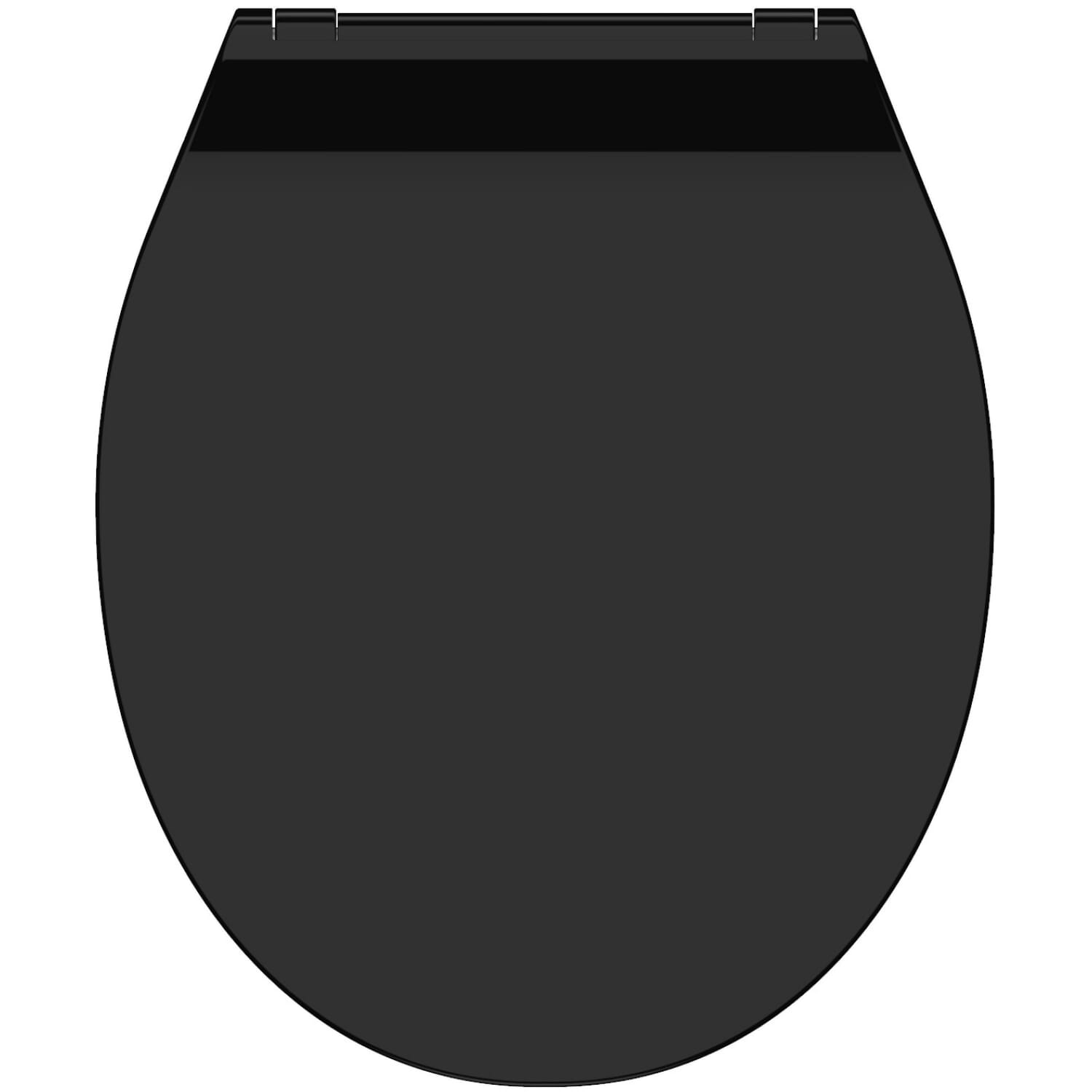 Toiletzitting UNI Duroplast Slim Zwart